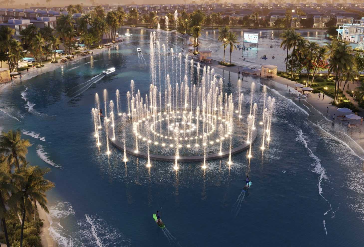Luxury townhouses and villas at DAMAC ISLANDS with tropical-inspired amenities